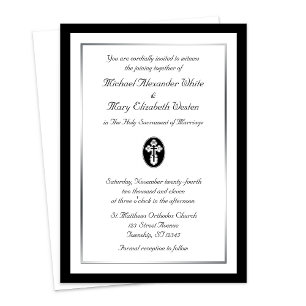 St. Olga Cross - Orthodox Wedding Invitations