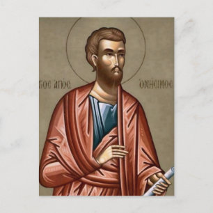 St. Onesimus Orthodox Christian Icon  Postcard