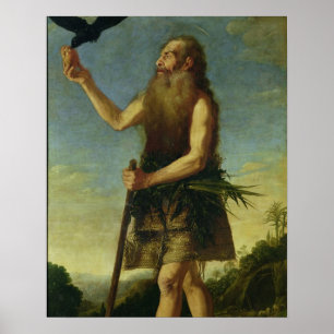 St. Onuphrius (oil on canvas) Poster