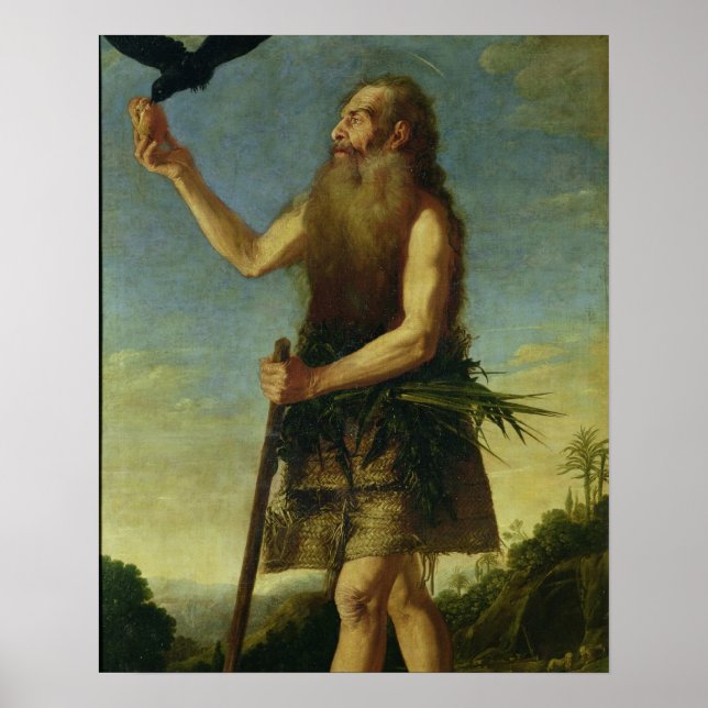 St. Onuphrius (oil on canvas) Poster (Front)