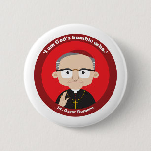 St. Oscar Romero 6 Cm Round Badge