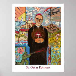 St. Oscar Romero Catholic Classroom poster