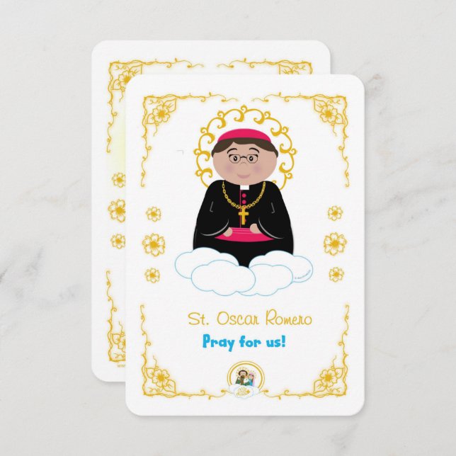 St. Oscar Romero Holy Card (Front/Back)