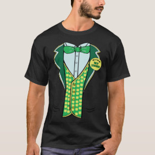 St Paddy s Green Tuxedo Irish St Patrick s Leprec T-Shirt