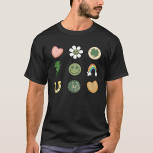 St Paddy s Heart Rainbow Horseshoe Saint Patrick s T-Shirt