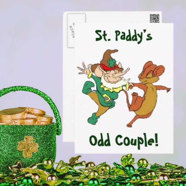 St. Paddy’s Odd Couple Postcard (St. Paddy’s Odd Couple Postcard)