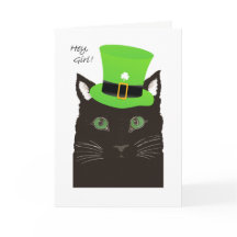 St Paddy's Day, Hey Girl, Girlfriend, Cat with Hat