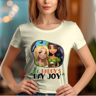 St. Paddy's Day joy - Shimmering Shamrock T-Shirt