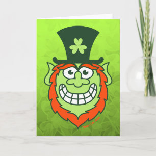 St Paddy's Day Naughty Leprechaun Card
