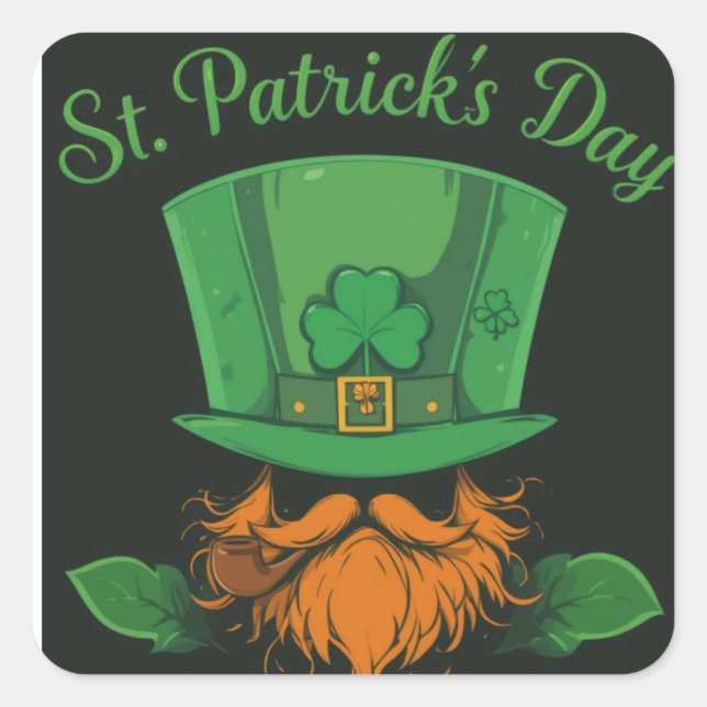 St. Paddy's Day, Patrick´s day  Square Sticker (Front)