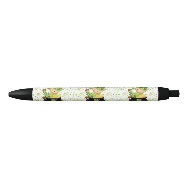 St Paddy's Leprechaun Black Ink Pen (Front)