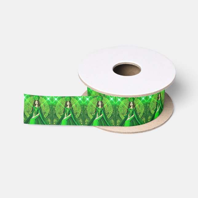 St Paddy's Queen Satin Ribbon (Spool)
