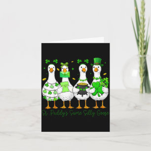 St paddys same silly goose for kids boys girls card