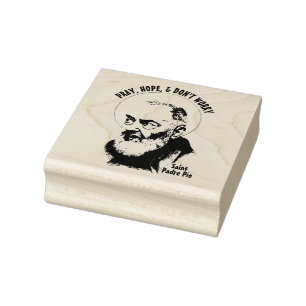 St. Padre Pio Capuchin Priest Catholic Rubber Sta Rubber Stamp
