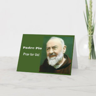 St. PADRE PIO Card