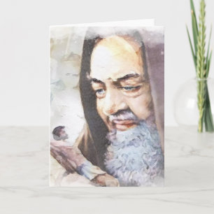 St. Padre Pio Catholic Religious Priest Card