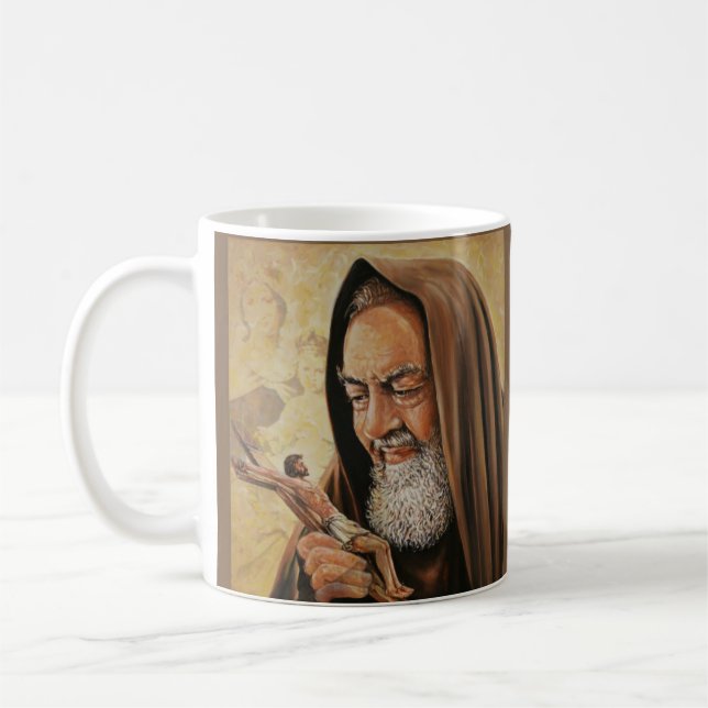 St. Padre Pio Priest & Stigmatist Coffee Mug (Left)