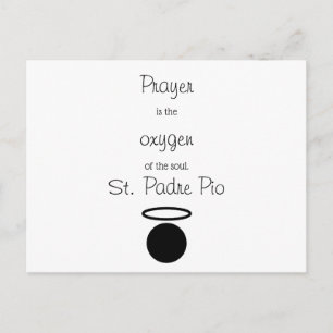St. Padre Pio Quote Postcard
