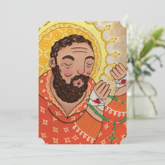 St. Padre Pio Thank You Card (Standing Front)