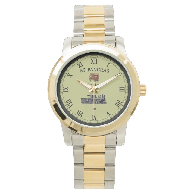 St. Pancras Station~London England~Upright Piano~  Watch (Front)