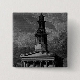 St. Pancrass Church, West Front 15 Cm Square Badge