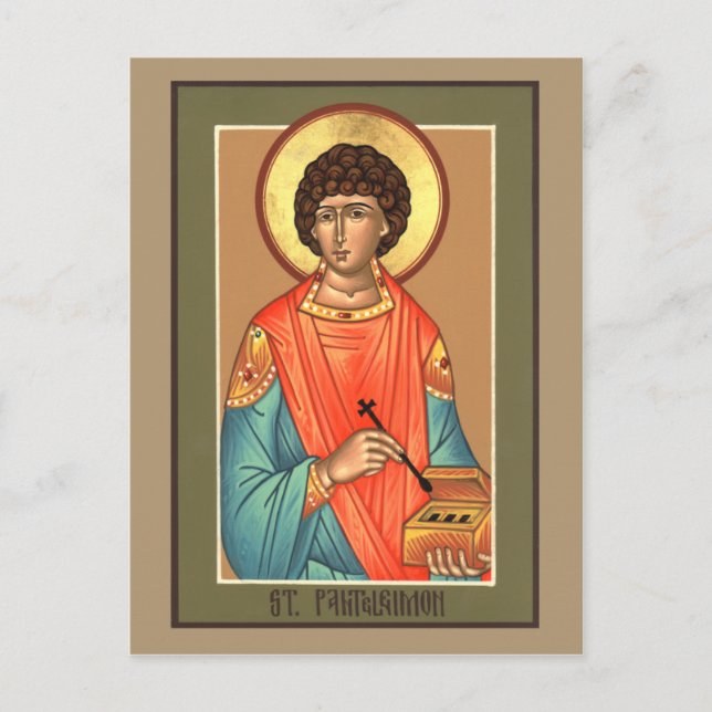St. Panteleimon Prayer Card (Front)