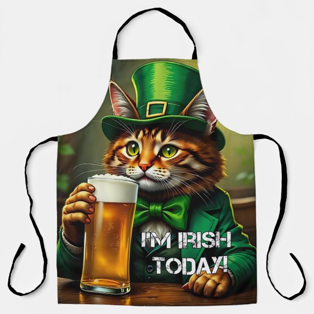 St. Pat Cat Apron (Front)