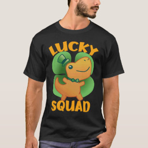 St Pat Trex Day Dino Happy St Patrick's Day Go Luc T-Shirt