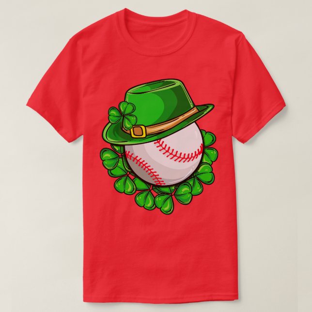 St Paticks Day Irish Baseball Lucky T-Shirt (Design Front)