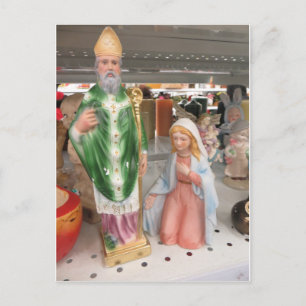 St. Patrick and Mary Postcard