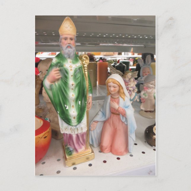 St. Patrick and Mary Postcard (Front)