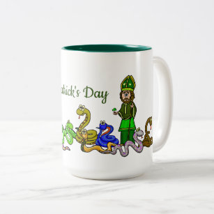 St. Patrick and Snakes Funny Mug   