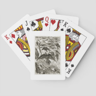 St. Patrick and the demon birds, from 'The Trias T Playing Cards