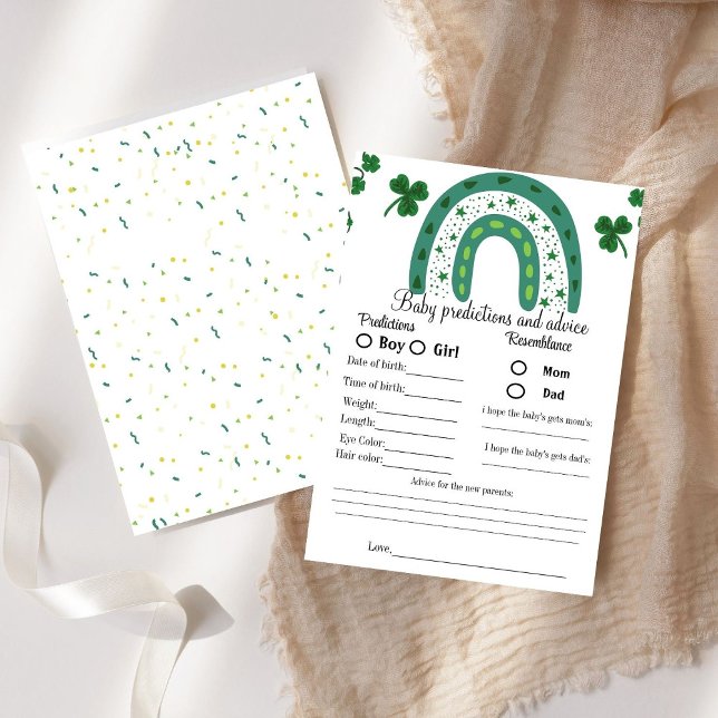 St Patrick baby shower  prediction game baby showe (Creator Uploaded)