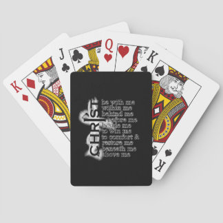 St Patrick Breastplate prayer Playing Cards
