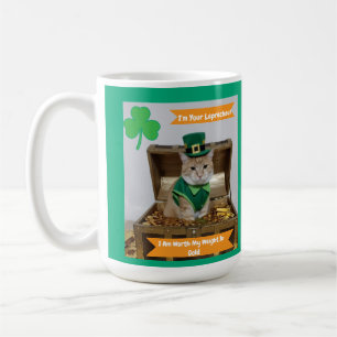 St Patrick Cat Humor Text Coffee Mug