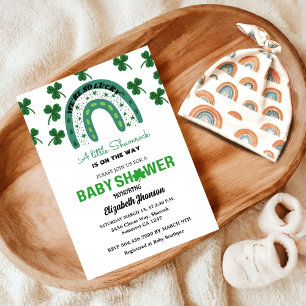 St patrick  day baby shower  invitation