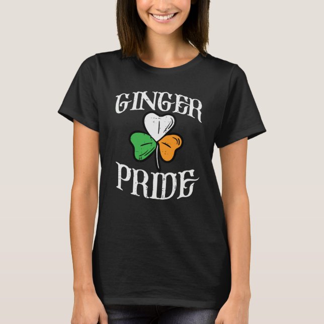 St Patrick Day Ginger Pride Saint Pattys Irish Men T-Shirt (Front)