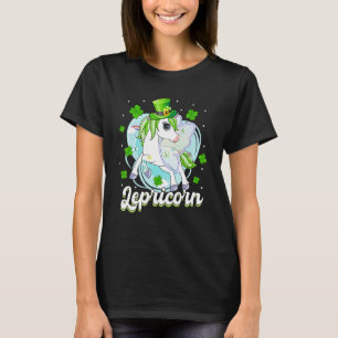 St Patrick Day Lepricorn Unicorn Leprechaun Kid To T-Shirt