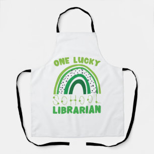 St. Patrick Day Lucky Librarian Apron