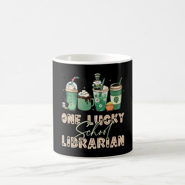 St. Patrick Day Lucky Librarian Coffee Mug (Center)