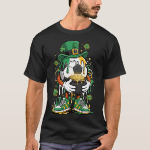 St Patrick Day Lucky Soccer Irish Shamrock Sport D T-Shirt