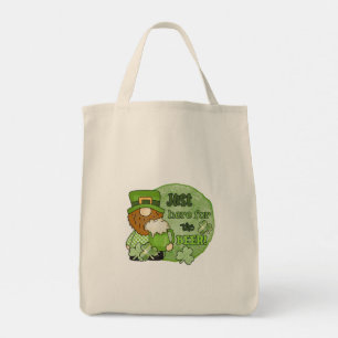 St. Patrick Green Gnome Just Here For The Beer Tote Bag
