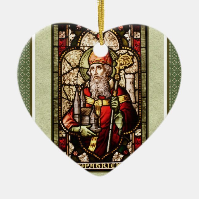 St. Patrick Irish Blessing Heart Ornament (Front)