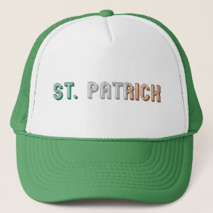 St. Patrick Irish Flag Typography Ireland Funny Trucker Hat