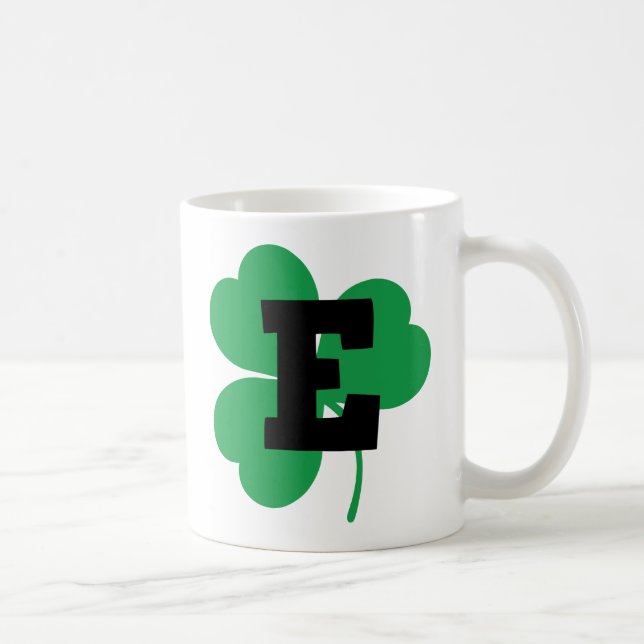 St Patrick Letter E Alphabet Coffee Mug (Right)