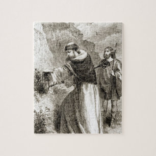 St. Patrick marking Connal's shield with the Cross Jigsaw Puzzle