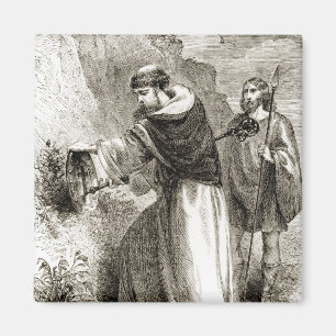 St. Patrick marking Connal's shield with the Cross Magnet