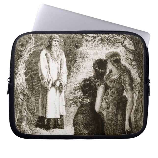St. Patrick met by virgins in the wood of Fochlut, Laptop Sleeve (Front)