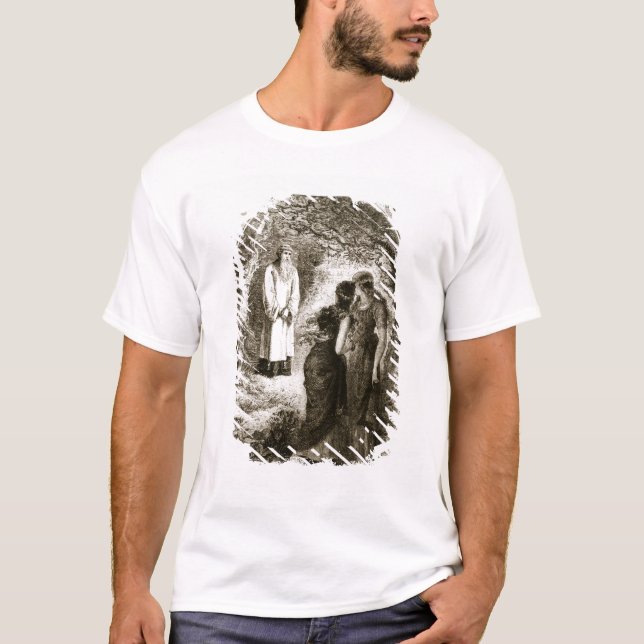 St. Patrick met by virgins in the wood of Fochlut, T-Shirt (Front)